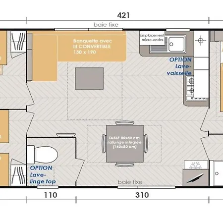 Κάμπινγκ Mobile-home 3 4 Etoiles Siblu *